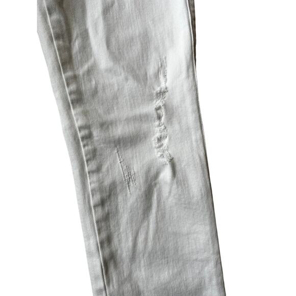 FRAME Le Sylvie Crop White Distressed Skinny Jean, Women's size 24, NWOT - Picture 8 of 11